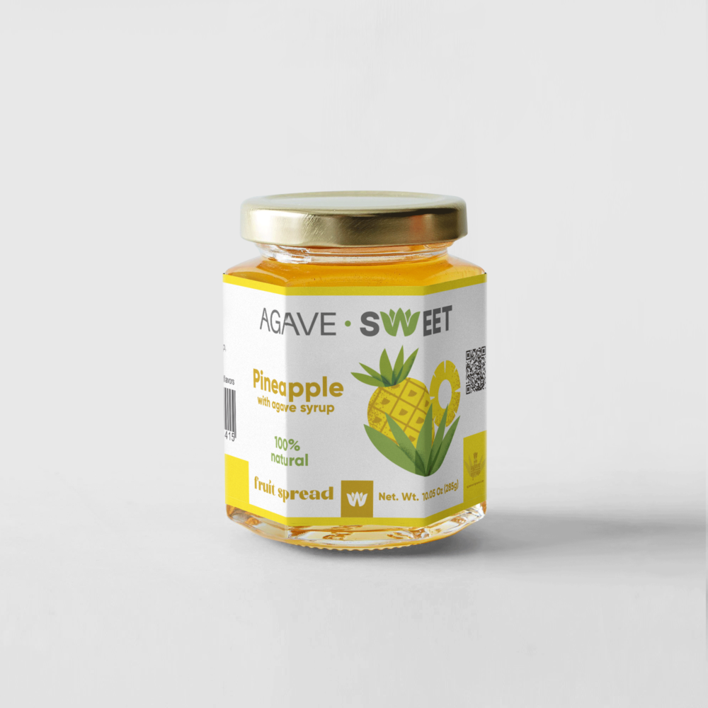 Pineapple Spread with Agave Syrup
